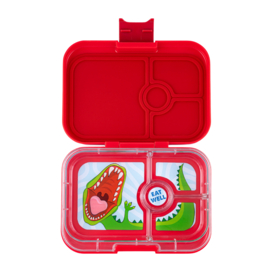 Yumbox Panino 4 vakken Wow Red - Dinosaur