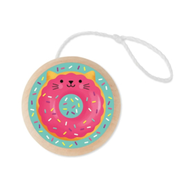 Mudpuppy Wooden Yo-Yo Cat Donut