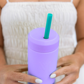 MontiiCo Fusion Flexi Stopper Rietjes voor Smoothie Deksel Lagoon & Sunbeam