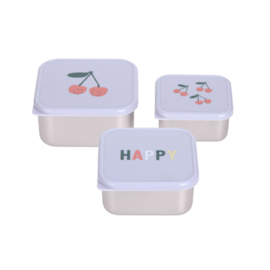 Lässig Snackboxen RVS Happy Fruits Cherry