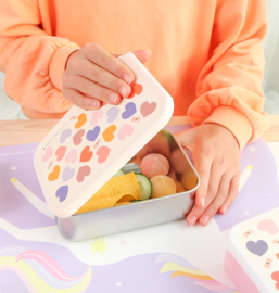 A Little Lovely Company RVS Lunchbox Hartjes