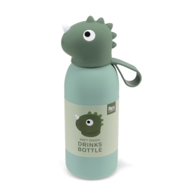 Rex London Drinkfles Met Dierenkop 350 ml Dinosaurus