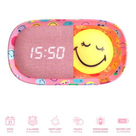 MOB Dreamy Clock Smiley World - Roze