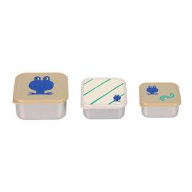 Lässig Snackboxen RVS Happy Trails Frog