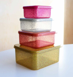 A Little Lovely Company Lunch- en Snackboxen Glitter Goud