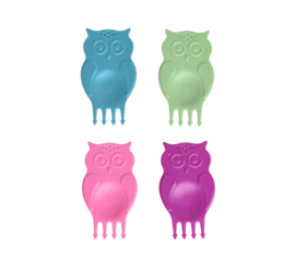 Pieksi & Griffel Voedselprikkers Uil - set van 4