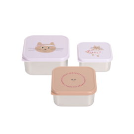 Lässig Snackboxen RVS Tiny Team Cat