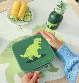 A Little Lovely Company Kleine RVS Drinkfles Dinosaurus