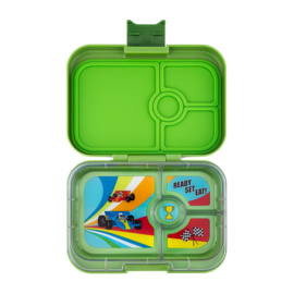 Yumbox Panino 4 vakken Matcha Green - Race Cars