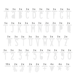 A Little Lovely Company Letter Banner Zilver