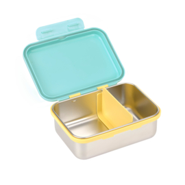 Lässig Lunchbox RVS SmileyWorld® Turquoise