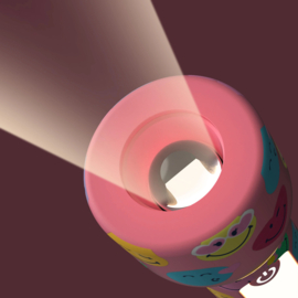 MOB Glowy Smiley World - Roze