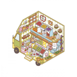 Janod Cosy Stickers - Tiny Trucks