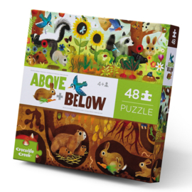 Crocodile Creek Puzzel Above & Below Backyard - 48 stukjes