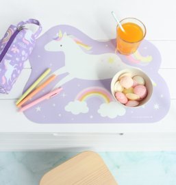 A Little Lovely Company Placemat Jumping Unicorn