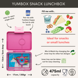Yumbox Snack 3 vakken Malibu Purple - Magical Unicorn