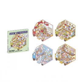 Janod Cosy Stickers - Tiny Trucks