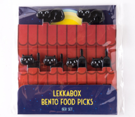 Lekkabox® Bento Prikkers Zwarte Katten