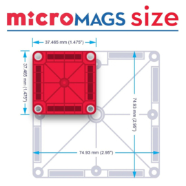 MAGNA-TILES® Micro Mags Travel Set 26 stuks