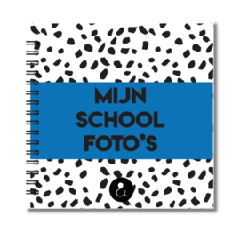 Studio Ins & Outs Schoolfotoboek Kobaltblauw Dots