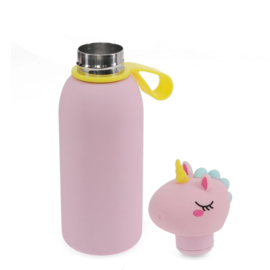 Rex London Drinkfles Met Dierenkop 350 ml Eenhoorn