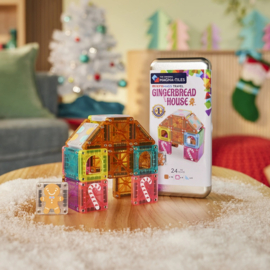 MAGNA-TILES® Micro Mags Gingerbread House Travel Set 24 stuks