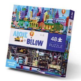 Crocodile Creek Puzzel Above & Below City - 48 stukjes