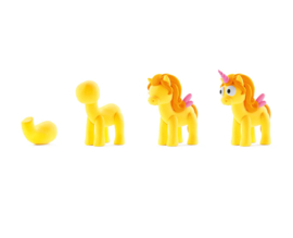 Hey Clay Boetseerklei Rainbow Unicorn Sunny