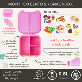 MontiiCo Bento Two Snackbox Floss/Friends Forever