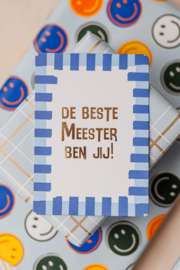 KP® Wenskaart De beste meester ben jij!