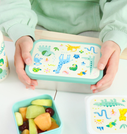 A Little Lovely Company RVS Lunchbox Jungle