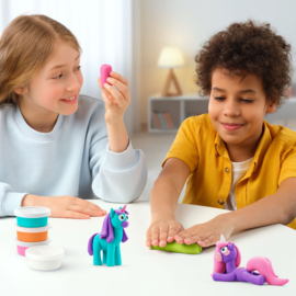 Hey Clay Boetseerklei Unicorns - 6 figuren