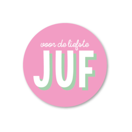 Studio Schatkist Sticker  - Voor de liefste juf