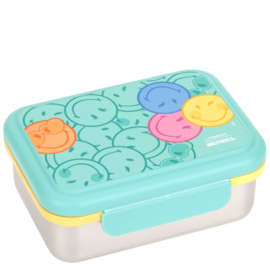 Lässig Lunchbox RVS SmileyWorld® Turquoise