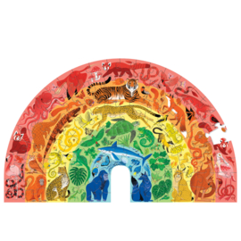 Crocodile Creek Puzzel Rainbow Animals - 100 stukjes