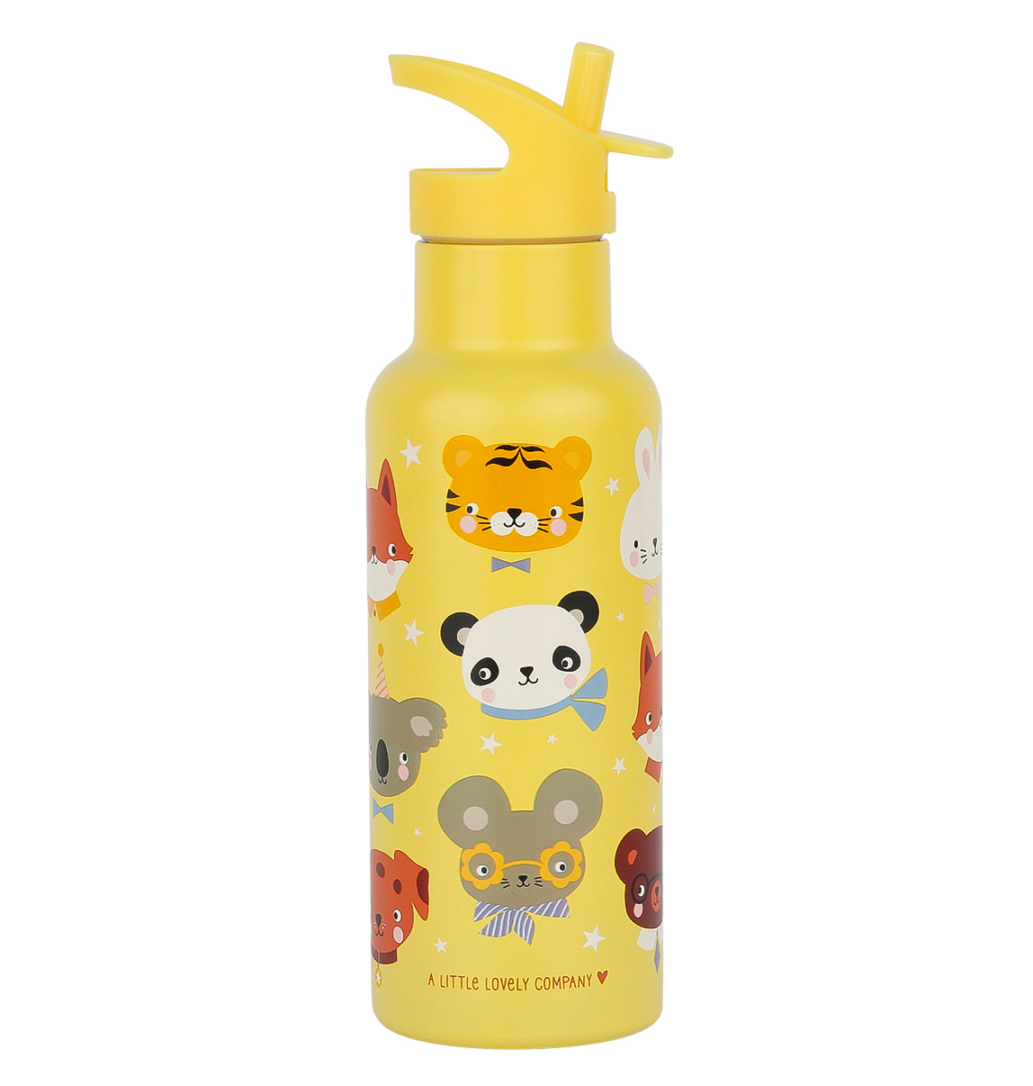 A Little Lovely Company Drinkfles Dierenvriendjes RVS XL