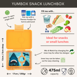 Yumbox Snack 3 vakken Yoyo Yellow - Shark