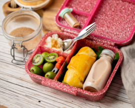 Lekkabox® Glamour Mini Lunchbox 3 vakken - Pink