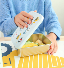 A Little Lovely Company RVS Lunchbox Voertuigen