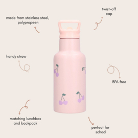 Kidzroom Drinkfles Nostalgia Pink RVS