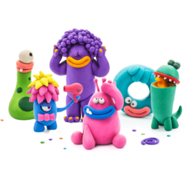 Hey Clay Boetseerklei Monsters - 6 figuren