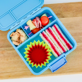 MontiiCo Bento Three Lunchbox Coastal/Superhero