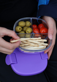 Yumbox Snack Bowl 3 vakken Hazy Purple