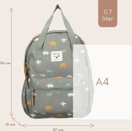 Kidzroom Rugzak Small Talk Green