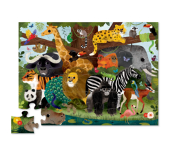Crocodile Creek Vloerpuzzel Jungle Friends - 36 stukjes