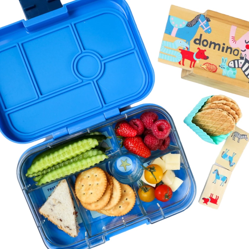 Yumbox Original 6 vakken Surf Blue - Rocket