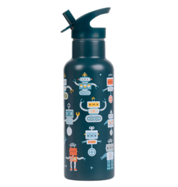 A Little Lovely Company Drinkfles Robots RVS XL