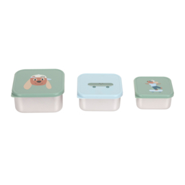 Lässig Snackboxen RVS Tiny Team Dog