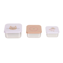 Lässig Snackboxen RVS Tiny Team Cat