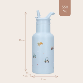Kidzroom Drinkfles Little Story RVS